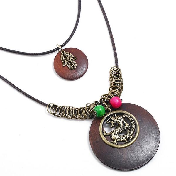 pendant necklaces fashion punk vintage chinese dragon hamsa hand pendants necklace multi-layer long leather statement chain casual retro jew, Silver
pendant necklaces fashion punk vintage chinese dragon hamsa hand pendants necklace multi-layer long leather statement chain casual retro jew, Silver