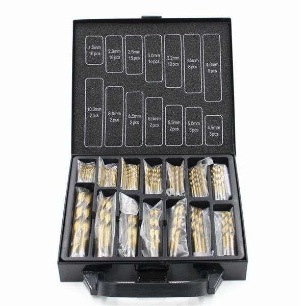 professional hand tool sets 99pc high speed steel hss titanium-plated twist drill iron box set export perforated woodworking plate drilling
professional hand tool sets 99pc high speed steel hss titanium-plated twist drill iron box set export perforated woodworking plate drilling