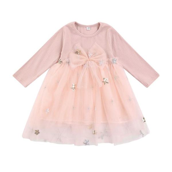 girl's dresses baby girl long sleeve dress with stitching mesh bow waist sparkling sequins little princess spring autumn costume, Red;yellow
girl's dresses baby girl long sleeve dress with stitching mesh bow waist sparkling sequins little princess spring autumn costume, Red;yellow