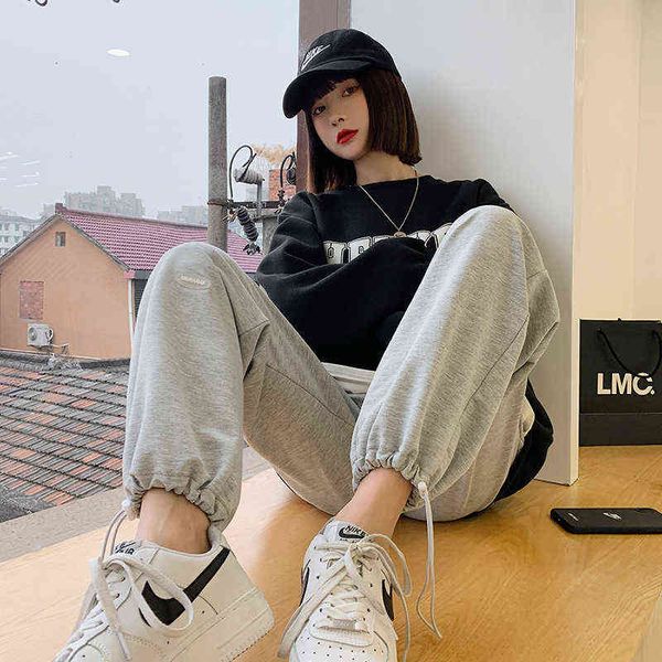 women's leggings grey wide leg drawstring sweatpant's thin loose straight 2022 autumn and winter high waist hanging casual pants, Black
women's leggings grey wide leg drawstring sweatpant's thin loose straight 2022 autumn and winter high waist hanging casual pants, Black