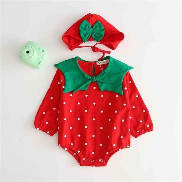 baby girl rompers autumn cute strawberry print sleeveless jumpsuit romper+hat infant girls outfits born kids clothes set 210521, Blue
baby girl rompers autumn cute strawberry print sleeveless jumpsuit romper+hat infant girls outfits born kids clothes set 210521, Blue