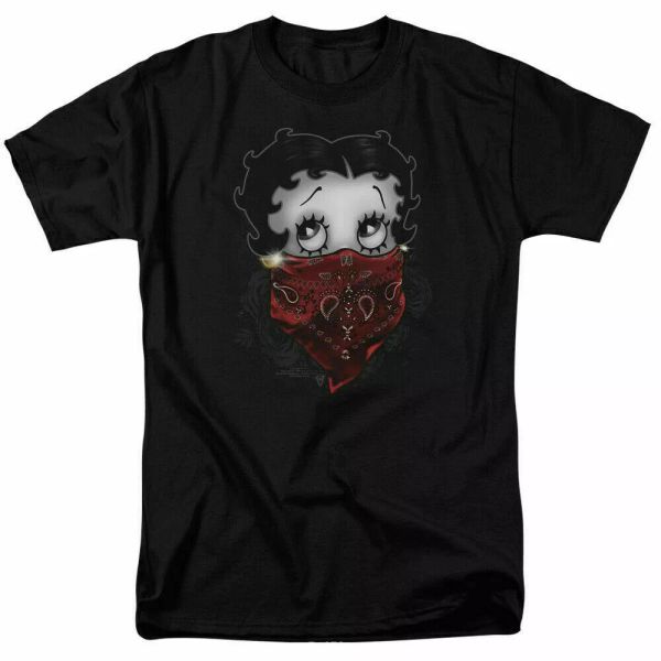 Betty Boop Bandana & Roses T Shirt Mens Licensed Cartoon Merchandise Black, White;black
Betty Boop Bandana & Roses T Shirt Mens Licensed Cartoon Merchandise Black, White;black