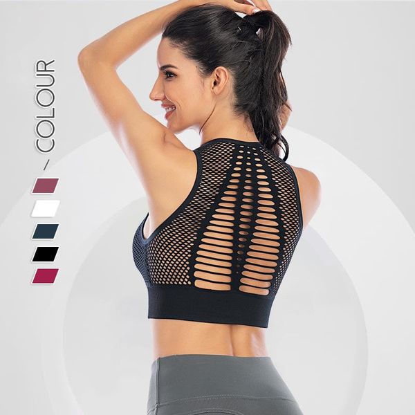 close-fitting hollow mesh beauty back sports bra, body meditation, absorption and anti-sagging fitness yoga underwear gym clothing, White;black
close-fitting hollow mesh beauty back sports bra, body meditation, absorption and anti-sagging fitness yoga underwear gym clothing, White;black