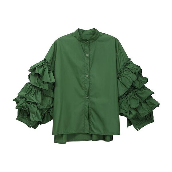 women's blouses & shirts superaen european and american fashion spring design blouse shirt long-sleeved ruffles women, White
women's blouses & shirts superaen european and american fashion spring design blouse shirt long-sleeved ruffles women, White