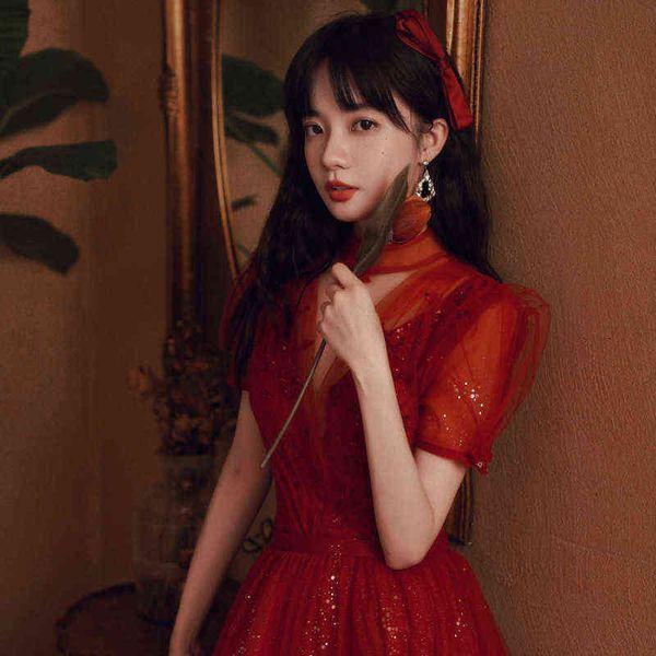 luxury street style dresses toast the bride 2021 engagement lady is thin and wine red. she can wear bridmaid evening at ordinary tim, Black;pink
luxury street style dresses toast the bride 2021 engagement lady is thin and wine red. she can wear bridmaid evening at ordinary tim, Black;pink