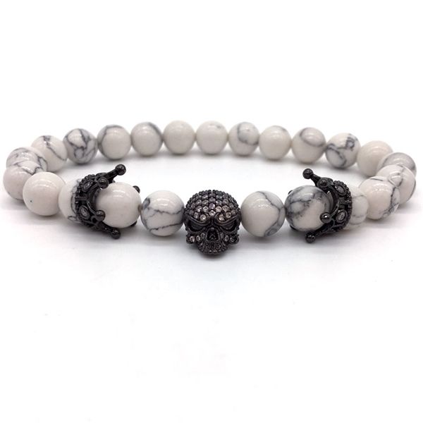 fashion brand natural beads strand pulsera pave cz skeleton cráneo black white turquoise , piedra, roca hombres de energ à a europeo joyerÃa
fashion brand natural beads strand pulsera pave cz skeleton cráneo black white turquoise , piedra, roca hombres de energ à a europeo joyerÃa