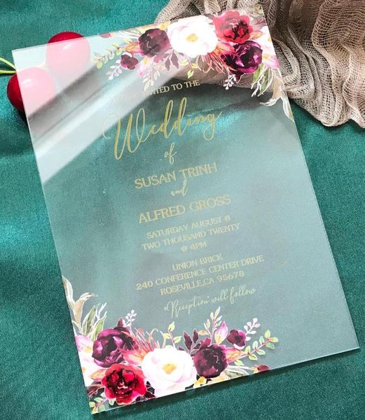 greeting cards custom 10pcs acrylic wedding invitation, invites,gold ink birthday invitation
greeting cards custom 10pcs acrylic wedding invitation, invites,gold ink birthday invitation