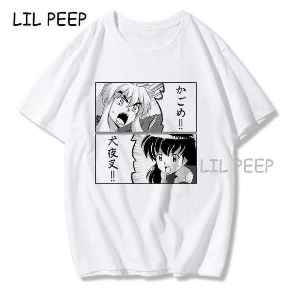 men's t-shirts call your name inuyasha kagome couple love manga japanese anime white t-shirt woman men harajuku summer casual tshirt, White;black
men's t-shirts call your name inuyasha kagome couple love manga japanese anime white t-shirt woman men harajuku summer casual tshirt, White;black