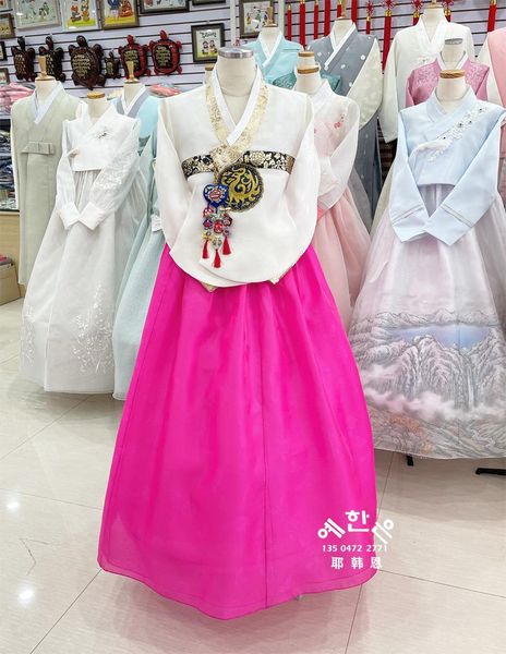 ethnic clothing exquisite fabric hanbok national costume festival improved, Red
ethnic clothing exquisite fabric hanbok national costume festival improved, Red