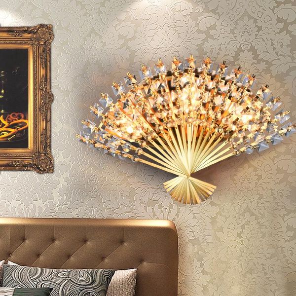 crystal wall lamp living room bedroom study modern decorative golden chrome el corridor aisle lamps e14
crystal wall lamp living room bedroom study modern decorative golden chrome el corridor aisle lamps e14