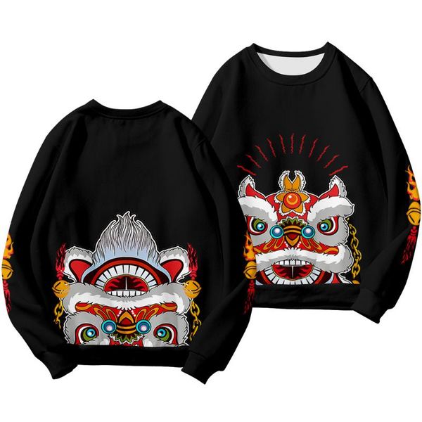 men's hoodies & sweatshirts chinese lion dance printed black casual long sleeve o-neck couple men women hip hop streetwear pullover ove
men's hoodies & sweatshirts chinese lion dance printed black casual long sleeve o-neck couple men women hip hop streetwear pullover ove
