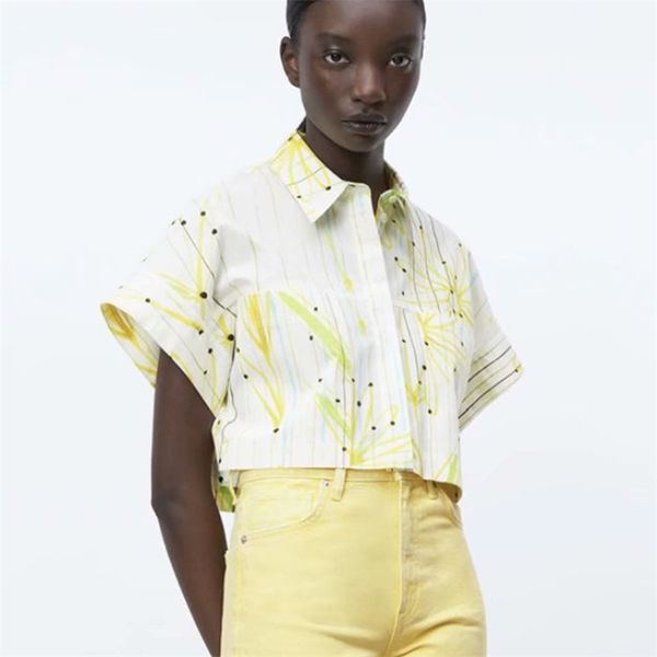 summer za women blouses arrival printed shirts office lady female single breasted turn down collar 210422, White
summer za women blouses arrival printed shirts office lady female single breasted turn down collar 210422, White