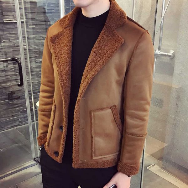 men jacket warm thicken waterproof outwear casual slim fit korean jacket deri ceket coats mens fur collar winter bomber homme 210527, Black;brown
men jacket warm thicken waterproof outwear casual slim fit korean jacket deri ceket coats mens fur collar winter bomber homme 210527, Black;brown