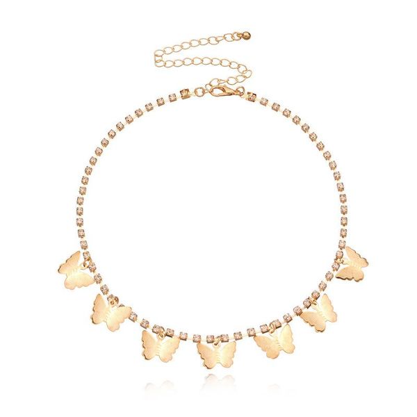 chokers vintage gold silver color rhinestones butterfly choker pendant chain necklace for women wedding party fashion jewelry gift, Golden;silver
chokers vintage gold silver color rhinestones butterfly choker pendant chain necklace for women wedding party fashion jewelry gift, Golden;silver