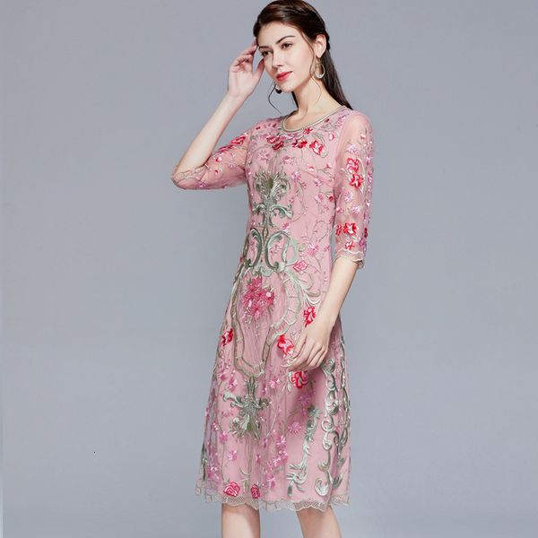 dress plus size clothing spring summer bride mother women luxurious embroidery half sleeve mid-calf tulle mesh dress pink, Black;gray
dress plus size clothing spring summer bride mother women luxurious embroidery half sleeve mid-calf tulle mesh dress pink, Black;gray