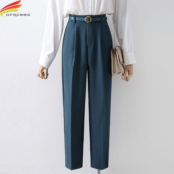 women's pants & capris 2021 pant suits for women high waist beige black or blue ankle-length pencil with belt office wear ladies trouse, Black;white
women's pants & capris 2021 pant suits for women high waist beige black or blue ankle-length pencil with belt office wear ladies trouse, Black;white