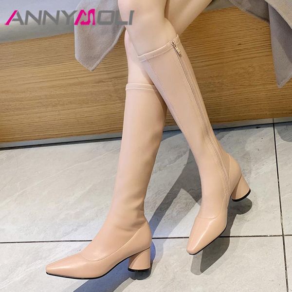 boots annymoli women shoes knee high riding autumn pointed toe zipper ladies long chunky heel concise winter, Black
boots annymoli women shoes knee high riding autumn pointed toe zipper ladies long chunky heel concise winter, Black