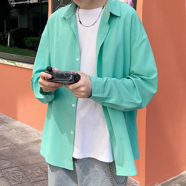 men's casual shirts business formal shirt long sleeve fashion 2021 all thin game club smoking dresses, White;black
men's casual shirts business formal shirt long sleeve fashion 2021 all thin game club smoking dresses, White;black