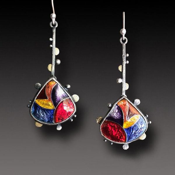 dangle & chandelier delicate women multi-colors enamel water drop earrings bohemian colorful dance party female statement jewelry, Silver
dangle & chandelier delicate women multi-colors enamel water drop earrings bohemian colorful dance party female statement jewelry, Silver
