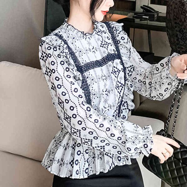 sweaters embroidery vintage shirt female blouse long sleeve work casual chiffon blouses korean loose women's blusa, White;black
sweaters embroidery vintage shirt female blouse long sleeve work casual chiffon blouses korean loose women's blusa, White;black