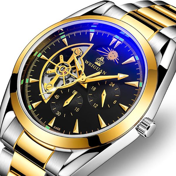 automatic mechanical men watch brand bracelet business fashion wristwatch luxury clock masculino relogio gold design wristwatche wristwatche, Slivery;brown
automatic mechanical men watch brand bracelet business fashion wristwatch luxury clock masculino relogio gold design wristwatche wristwatche, Slivery;brown