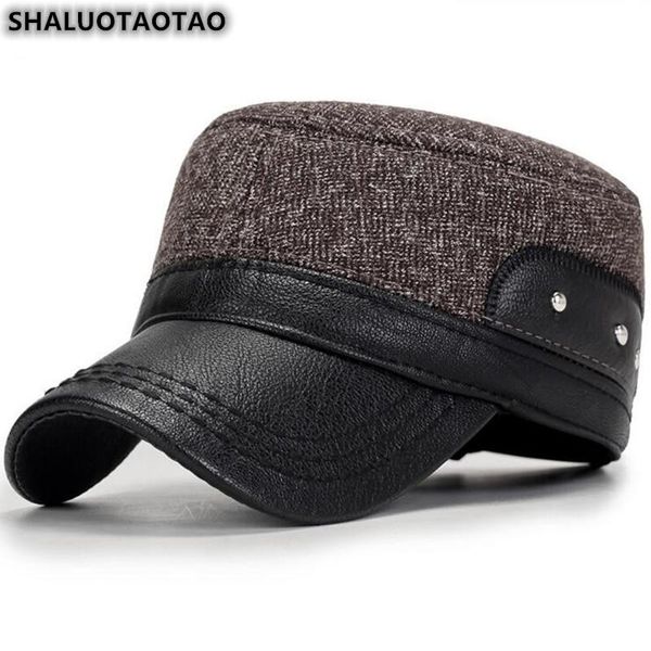 Adjustable Size Men's Flat Cap Winter Fashion Cotton Thermal Earmuffs Military Hats Thicken Warm Brands Dad's Hat Wide Brim, Blue;gray
Adjustable Size Men's Flat Cap Winter Fashion Cotton Thermal Earmuffs Military Hats Thicken Warm Brands Dad's Hat Wide Brim, Blue;gray
