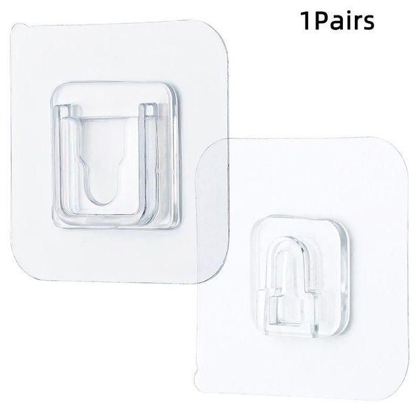 hooks & rails 1pair double-sided adhesive wall hanger strong transparent suction cup sucker holder for kitchen bathroo
hooks & rails 1pair double-sided adhesive wall hanger strong transparent suction cup sucker holder for kitchen bathroo