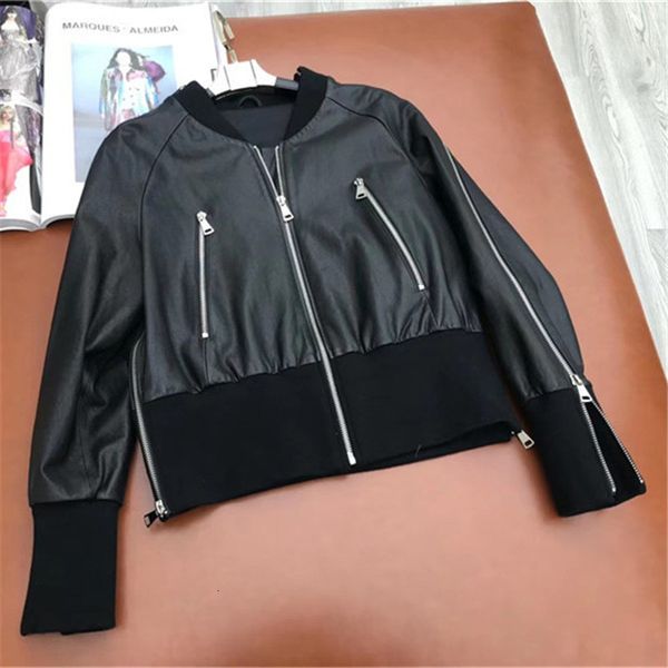 women's jackets fashion genuine leather coat baseball short style black bomber sheepskin women real pdp4, Black;brown
women's jackets fashion genuine leather coat baseball short style black bomber sheepskin women real pdp4, Black;brown