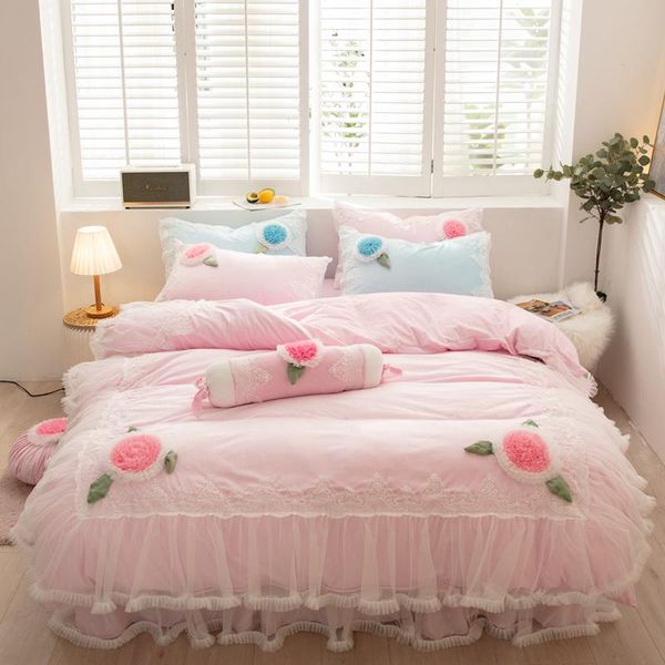 bedding sets pink fleece fabric princess wedding flowers set lace single double duvet cover flannel velvet bed skirt pillowcases
bedding sets pink fleece fabric princess wedding flowers set lace single double duvet cover flannel velvet bed skirt pillowcases