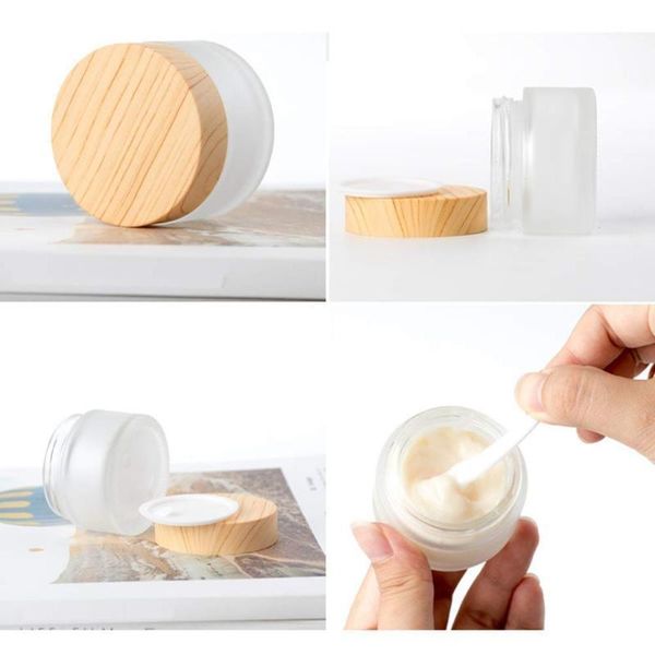 storage bottles & jars 5pcs empty bottle set wood grain lid glass cream jar face dispenser
storage bottles & jars 5pcs empty bottle set wood grain lid glass cream jar face dispenser