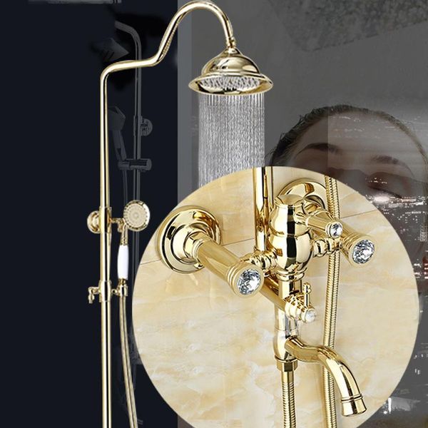 colors ly gold shower faucet with 8"rain showerhead +tub filer wall mounted bath and mixer complete set bathroom sets
colors ly gold shower faucet with 8"rain showerhead +tub filer wall mounted bath and mixer complete set bathroom sets