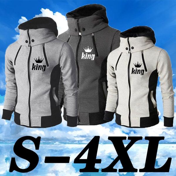 men's hoodies & sweatshirts est leisure clothing an logo king printing crown high neck zipper long sleeve cold proof warm hat 3colour, Black
men's hoodies & sweatshirts est leisure clothing an logo king printing crown high neck zipper long sleeve cold proof warm hat 3colour, Black
