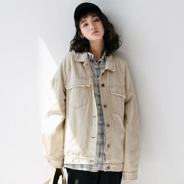women's jackets korean style casual pocket button denim jacket female 2021 autumn solid loose slim single-breasted long-sleeve, Black;brown
women's jackets korean style casual pocket button denim jacket female 2021 autumn solid loose slim single-breasted long-sleeve, Black;brown