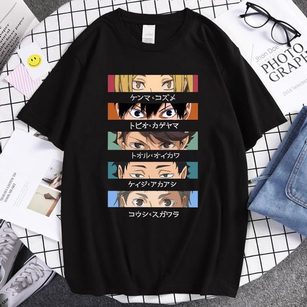 men's t-shirts haikyuu funny eyes cartoon tee shirt men japan anime fashion t brand casual loose male hip hop harajuku, White;black
men's t-shirts haikyuu funny eyes cartoon tee shirt men japan anime fashion t brand casual loose male hip hop harajuku, White;black