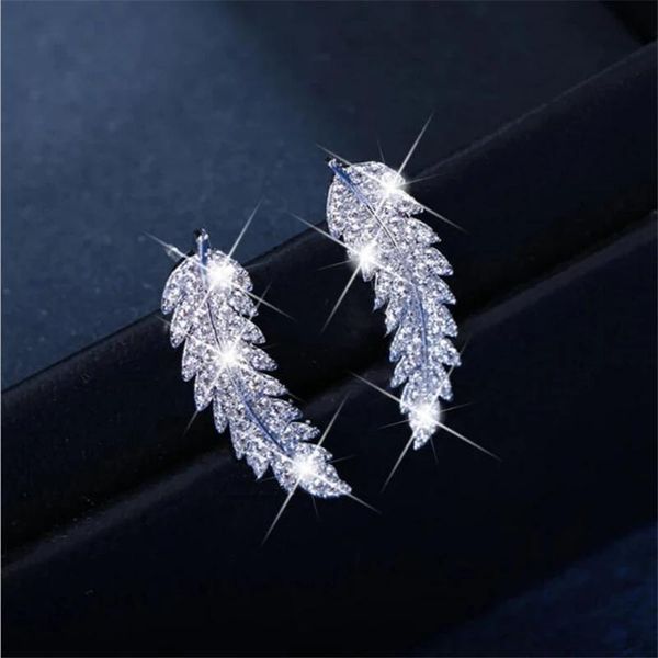 stud luxury sterling plata unique wheat earrings for women dazzling tree leaves zircon s925 jewelry pendientes, Golden;silver
stud luxury sterling plata unique wheat earrings for women dazzling tree leaves zircon s925 jewelry pendientes, Golden;silver