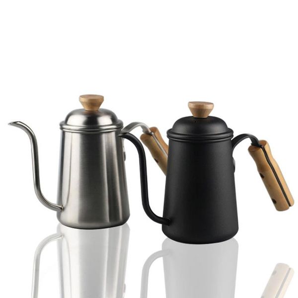 coffee pots long narrow spout pot - 304 stainless steel wooden hand pour over drip gooseneck kettle for maker
coffee pots long narrow spout pot - 304 stainless steel wooden hand pour over drip gooseneck kettle for maker