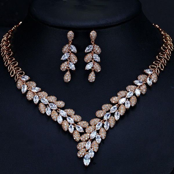 earrings & necklace wedding jewelry sets bridal rose goldnecklace and crystal cubic zirconia women party dress jewerly, Silver
earrings & necklace wedding jewelry sets bridal rose goldnecklace and crystal cubic zirconia women party dress jewerly, Silver