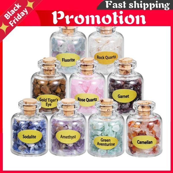 decorative objects & figurines 9 bottles mini natural semiprecious gem stone chip crystal healing tumbled reiki wicca travel stones decorati
decorative objects & figurines 9 bottles mini natural semiprecious gem stone chip crystal healing tumbled reiki wicca travel stones decorati