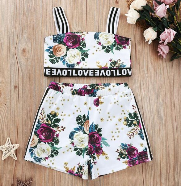 clothing sets baby & children's 1-4y summer kid girls clothes flowers striped print sleeveless vest +shorts 2pcs, White
clothing sets baby & children's 1-4y summer kid girls clothes flowers striped print sleeveless vest +shorts 2pcs, White