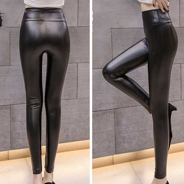 women's velvet leather pants high waist elastic slim trouser women casual skinny stretch pu pencil cotton leggings 210601, Black;white
women's velvet leather pants high waist elastic slim trouser women casual skinny stretch pu pencil cotton leggings 210601, Black;white