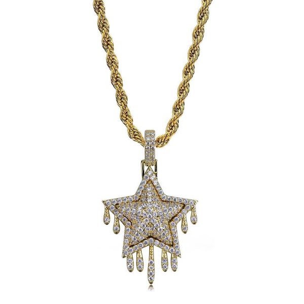 pendant necklaces hip hop jewelry 18k gold plated zirconia simulated diamond iced out chain water drops stars necklace for men charm gifts, Silver
pendant necklaces hip hop jewelry 18k gold plated zirconia simulated diamond iced out chain water drops stars necklace for men charm gifts, Silver