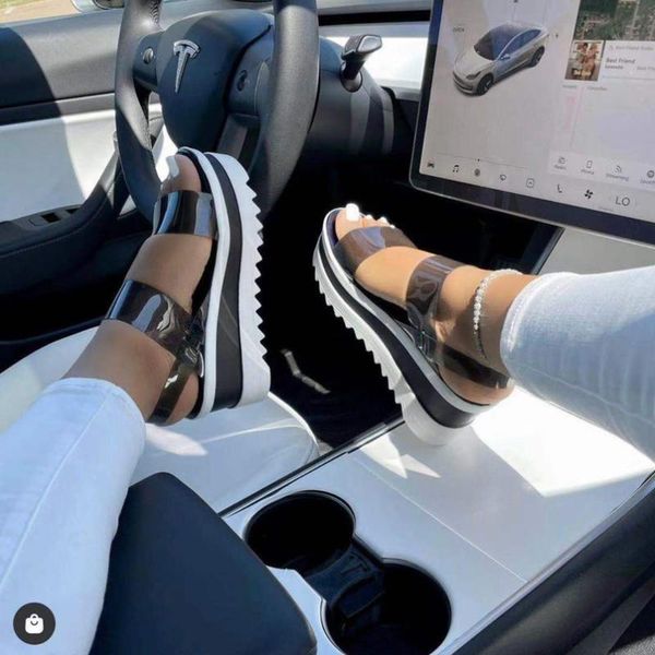 sandals designer transparency belt woman gladiator women summer ladies shoes platform sandalias 2021, Black
sandals designer transparency belt woman gladiator women summer ladies shoes platform sandalias 2021, Black