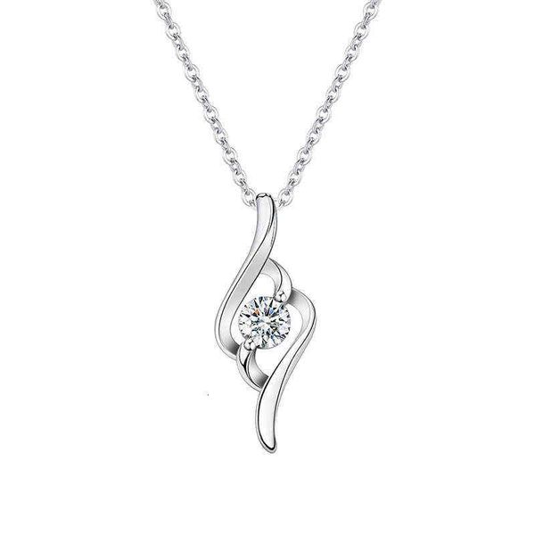 cupid's arrow imitation mosan diamond necklace female japan and south korea simple fashion clavicle chain water drop pendant gift, Silver
cupid's arrow imitation mosan diamond necklace female japan and south korea simple fashion clavicle chain water drop pendant gift, Silver