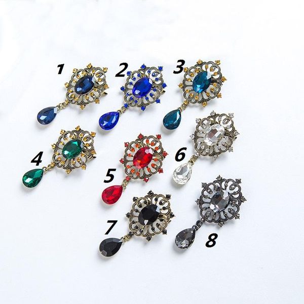 pins, brooches 8 color rhine stone crystal glass brooch tender leaf party dance accessories 180615-3, Gray
pins, brooches 8 color rhine stone crystal glass brooch tender leaf party dance accessories 180615-3, Gray