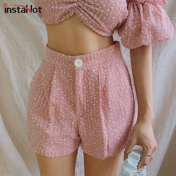 women's shorts insta women casual pink summer 2021 polka dot solid zipper botton streetwear female sweet elastic cute, White;black
women's shorts insta women casual pink summer 2021 polka dot solid zipper botton streetwear female sweet elastic cute, White;black