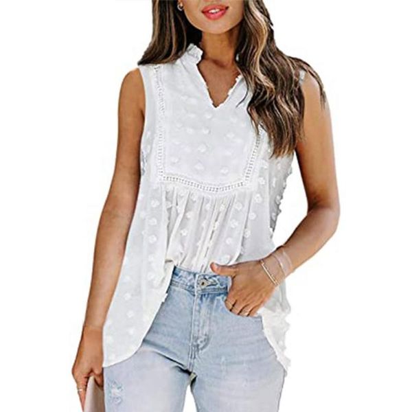 women's blouses & shirts women casual fashion lace splicing dot bohemian chiffon shirt clothing, White
women's blouses & shirts women casual fashion lace splicing dot bohemian chiffon shirt clothing, White