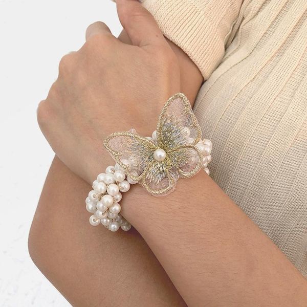 charm bracelets lalynnly cute embroidered refreshing butterfly pattern bracelet simulation pearl accessories hand chain for women b1368, Golden;silver
charm bracelets lalynnly cute embroidered refreshing butterfly pattern bracelet simulation pearl accessories hand chain for women b1368, Golden;silver