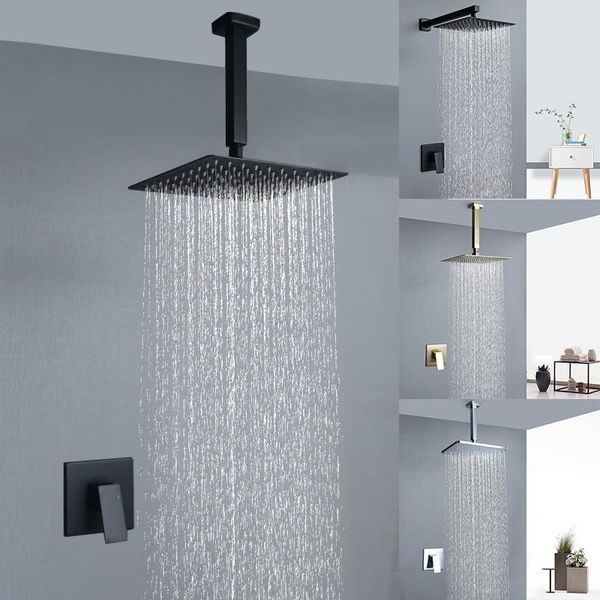 bathroom shower sets in wall mounted concealed overhead faucet mixer and cold 10/12 inch chrome mablack gold
bathroom shower sets in wall mounted concealed overhead faucet mixer and cold 10/12 inch chrome mablack gold