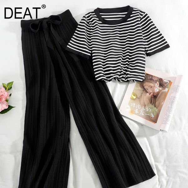 women's two piece pants female deat long pants striped arrivals plied around the neck two pieces fashion ensemble spring temperament su, White
women's two piece pants female deat long pants striped arrivals plied around the neck two pieces fashion ensemble spring temperament su, White
