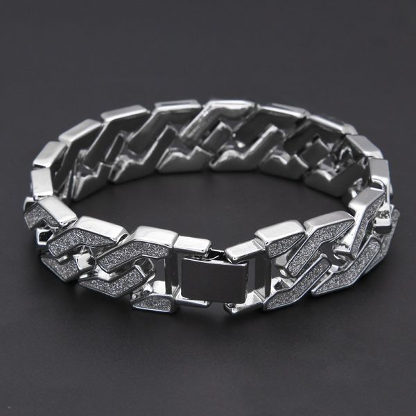 cuban link chain bracelet for mens iced out hip hop bracelets jewelry gold plating bangle zircon chains, Black
cuban link chain bracelet for mens iced out hip hop bracelets jewelry gold plating bangle zircon chains, Black